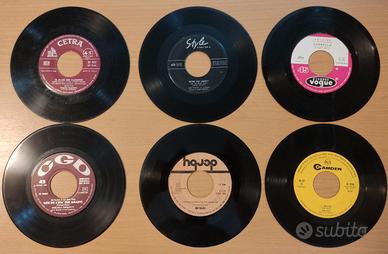 35 Dischi 45 giri anni ‘60 senza copertina