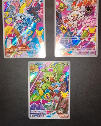 Carte Pokemon primi compagni d'avventura 