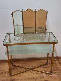 Mobile Toletta  Ottone Anni 40 Brusotti Lampadarte