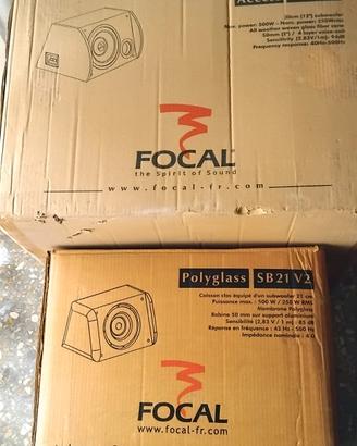 Subwoofer FOCAL in cassa Vari modelli