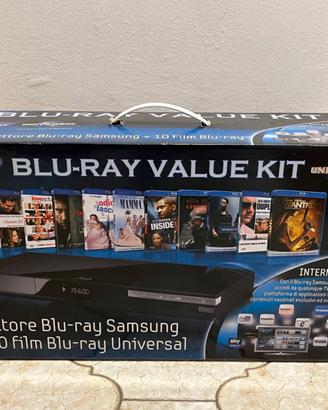 Lettore Blu Ray Samsung + 10 film - Value Kit