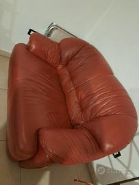 Divano 2 posti di pelle