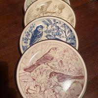 Lotto di quattro piatti crramica Tognana Pavesi