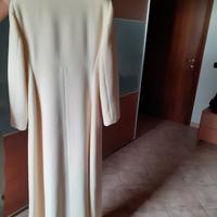 Cappotto color panna tessuto pregiato 