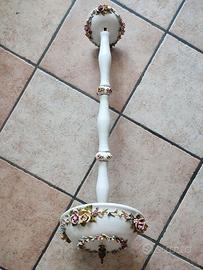 Lampadario decorato in ceramica anni ‘60