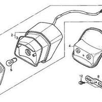 Lente faro posteriore 33702-kgb-900