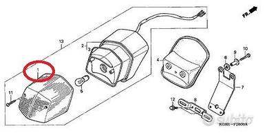 Lente faro posteriore 33702-kgb-900