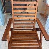 Ikea Poltrona legno con braccioli