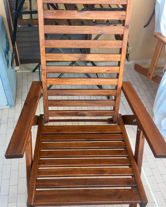 Ikea Poltrona legno con braccioli