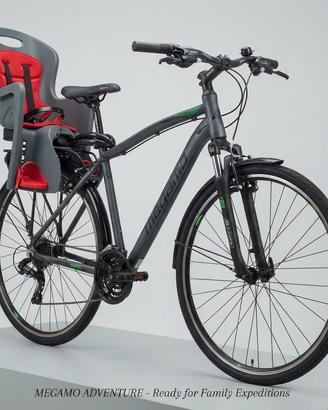 Bici Trekking Megamo + Seggiolino Bimbo 22kg