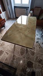 tavolo vintage rettangolare stile onice/marmo 
