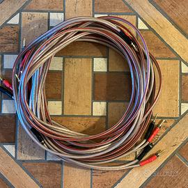 Cavi per diffusori 2 coppie 6mmq rame OFC biwiring