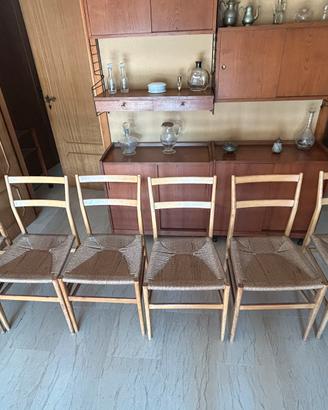Sedie Gio Ponti - Cassina 646/mogano del 1957