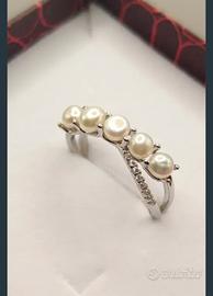 Anello con Perle e Zirconi – Argento S925