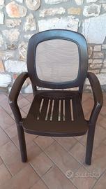 sedie impilabili nardi da giardino
