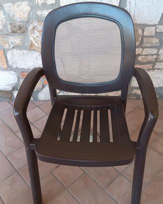 sedie impilabili nardi da giardino