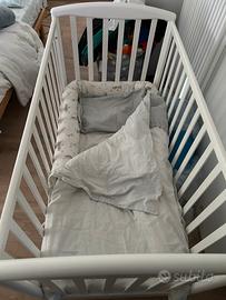 Lettino Foppapedretti con cassetto + materasso ecc