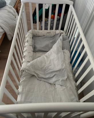 Lettino Foppapedretti con cassetto + materasso ecc