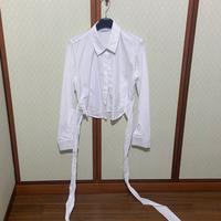 camicia stradivarius bianca con fusciacca