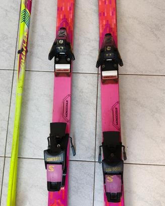 Coppia di Sci Vintage Salomon Equipe 9000