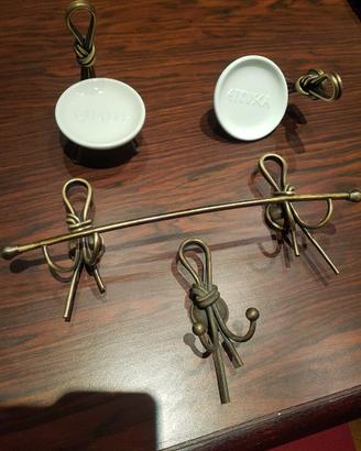 accessori bagno.ottone bronzato