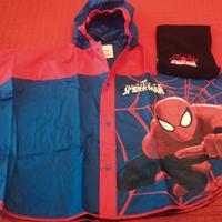 Mantella/poncho + sciarpa + Ombrello Spiderman