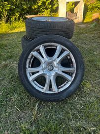Cerchioni con gomme alfa romeo mito
