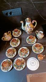 servizio caffè/the con zuccheriera e teiera/lattie