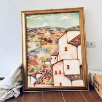 Quadro dipinto a mano su tela con cornice