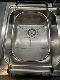 Cesto scolapasta/colino in acciaio estensibile