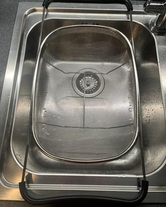 Cesto scolapasta/colino in acciaio estensibile