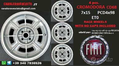 Cerchi cromodora cd68 7x15 et0 Fiat Ruote corsa