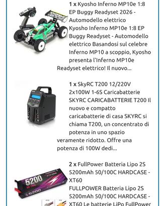 vengo Buggy kyosho  inferno mp10e  