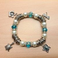 Bracciale donna con ciondoli, pietre e brillanti