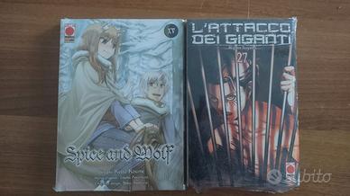 Fumetti Attack On Titan e Wolf&Spice  sigillati .