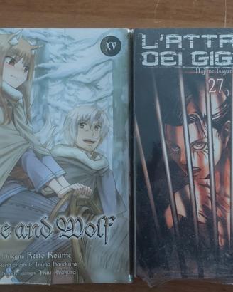 Fumetti Attack On Titan e Wolf&Spice  sigillati .