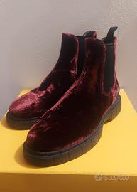 car shoe stivaletto bordeaux
