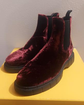 car shoe stivaletto bordeaux