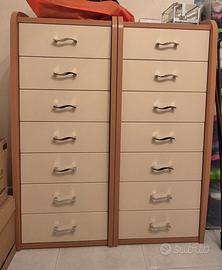 Coppia cassettiera alta