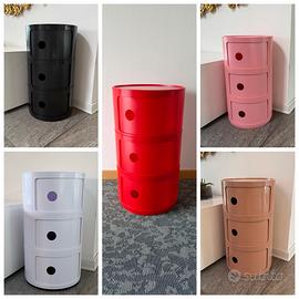 Comodino tre elementi - imitazione Kartell