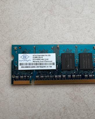 Ram ddr2 512MB sodimm