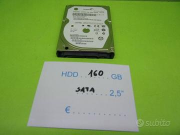 Hard disk 2,5" SATA 160 Gbyte, 2,5 pollici, nessun