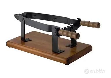 Morsa per prosciutto in ferro base in legno