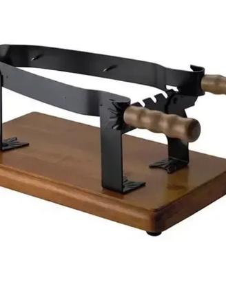 Morsa per prosciutto in ferro base in legno