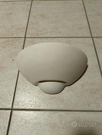 Applique da parete in ceramica bianca "Tre Elle" 