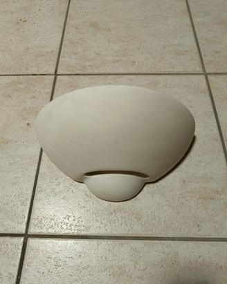 Applique da parete in ceramica bianca "Tre Elle" 