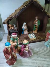 Presepe fatto a mano in ceramica 