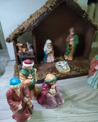 Presepe fatto a mano in ceramica 