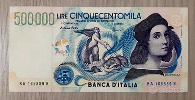 Banconota 500.000 Lire Raffaello, decr. 13/05/1997