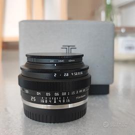 Fujifilm obiettivo TTArtisan 25mm f2